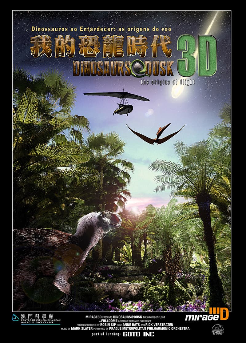 Dinossauros ao Entardecer: as origens do voo 3D